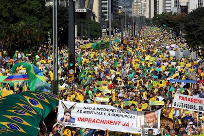 La manifestación en San Pablo fue una de las más grandes