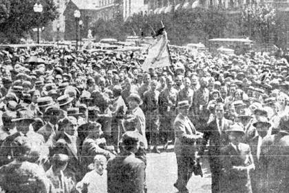 La manifestación para pedir por justicia en la Casa de Gobierno