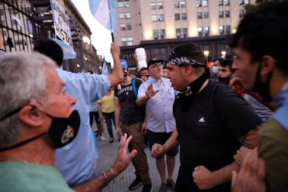 Algunos incidentes frente a la Casa Rosada