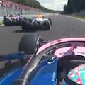El gran adelantamiento de Colapinto en Bélgica: pasó a Lawson y a Gasly en la misma maniobra