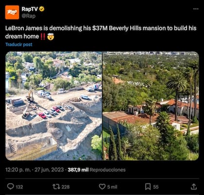 La mansión de LeBron James en Los Ángeles