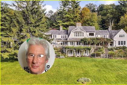 La mansión de Richard Gere está ubicada en el norte del estado de Nueva York y se puso en venta a US$28.000.000