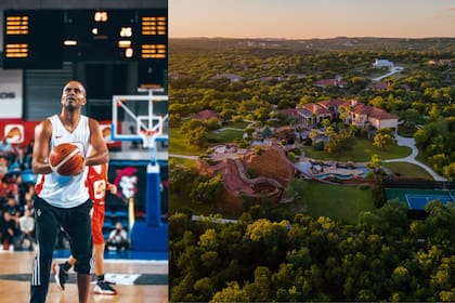 La mansión de Tony Parker cuenta con uno de los parques acuáticos privados más grandes del estado (Instagram/@_tonyparker09 - Web/ 9 Rue Parker)