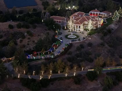 La mansión en Agoura Hills, California, tiene 16 hectáreas (Foto: TMZ)