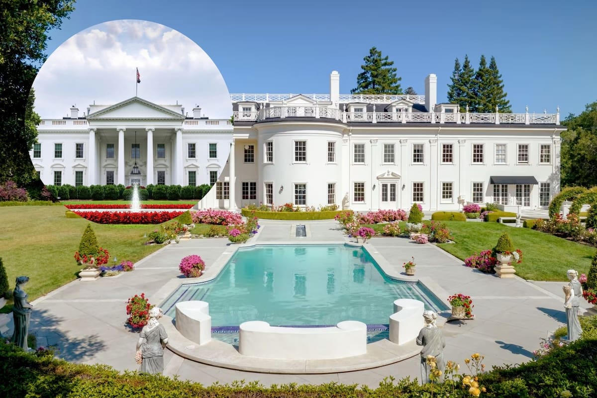 La mansión, muy parecida a la Casa Blanca, fue vendida por una cifra millonaria (Canva)