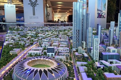 La maqueta de la nueva capital de Egipto