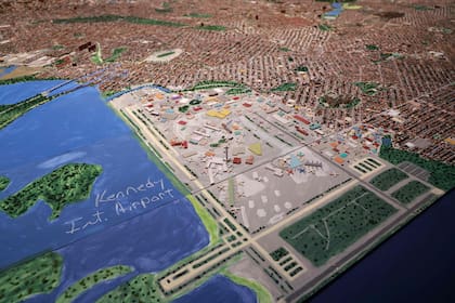 La maqueta de Macken está compuesta por 320 paneles, ensamblados como un rompecabezas