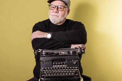 La máquina de escribir de Fabio Lacolla. "Es la mejor herencia que pudieron haberme dejado mis abuelos”, asegura.