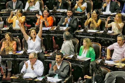 Festejos tras la votación