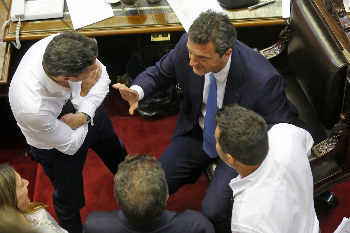 La maratónica sesión por la ley de emergencia económica