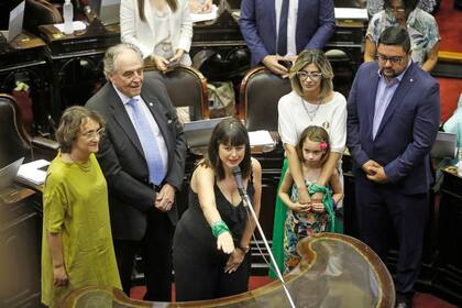 La maratónica sesión por la ley de emergencia económica comenzó con la jura de algunos diputados