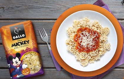 La marca Gallo creó pasta con forma de Mickey Mouse
