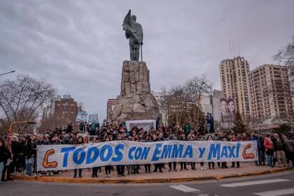 La marcha de los allegados de Emma y Maxi en Mar del Plata