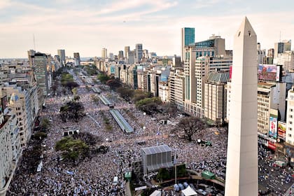La Marcha del Millón desde el drone de LA NACION