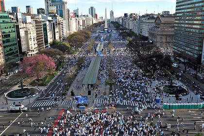 La Marcha del Millón en el Obelisco