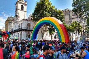 La Marcha del Orgullo en la Plaza de Mayo