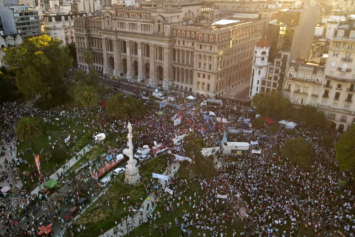La marcha en contra de la Corte Suprema del 1° de febrero
