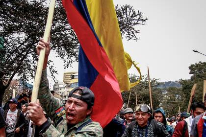 La masiva marcha en Quito