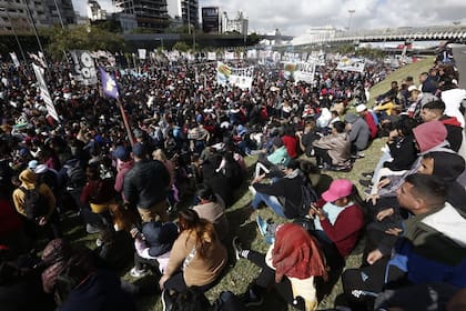 La Marcha Ferderal se dirige a Plaza de Mayo.