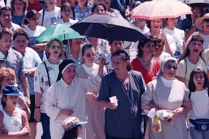La marcha que encabezó la madre de María Soledad Morales poco antes del veredicto en el juicio