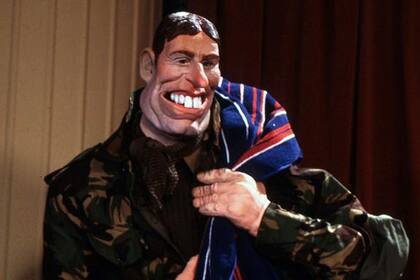 La marioneta del príncipe Andrés que se usaba en Spitting Image, la sátira de los conflictos de la familia real de los 80