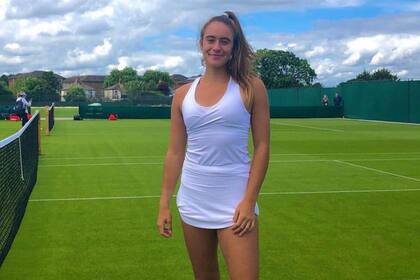 La marplatense Solana Sierra fue la única representante junior de la Argentina en un cuadro principal de singles en el actual Wimbledon.