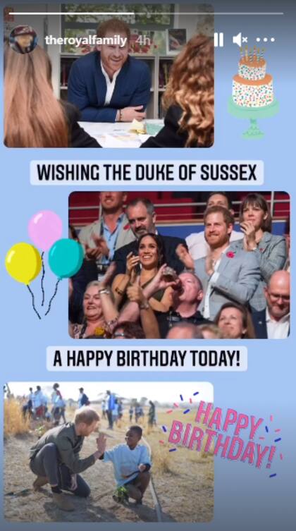 La más efusiva en su saludo ha sido la reina, quien además incluyó una imagen con Meghan Markle