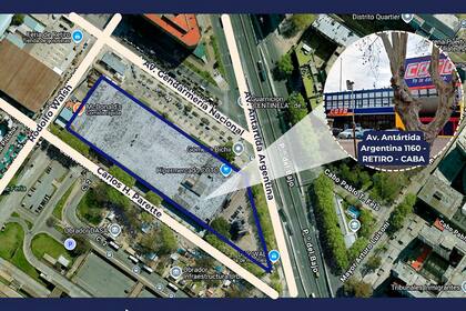 La mayor parte del predio de 15.720,54 m2 está ocupada por una nave industrial de casi 18.000 m²