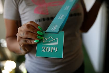 La medalla de la maratón de Queenstown