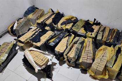 La media tonelada de marihuana fue encontrada en un allanamiento en la calle Europa al 8400 de la capital santafesina