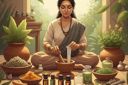 La medicina Ayurveda tiene su origen en India.