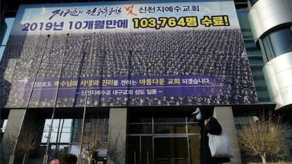 La mega-iglesia de Daegu es considerada el epicentro de la epidemia