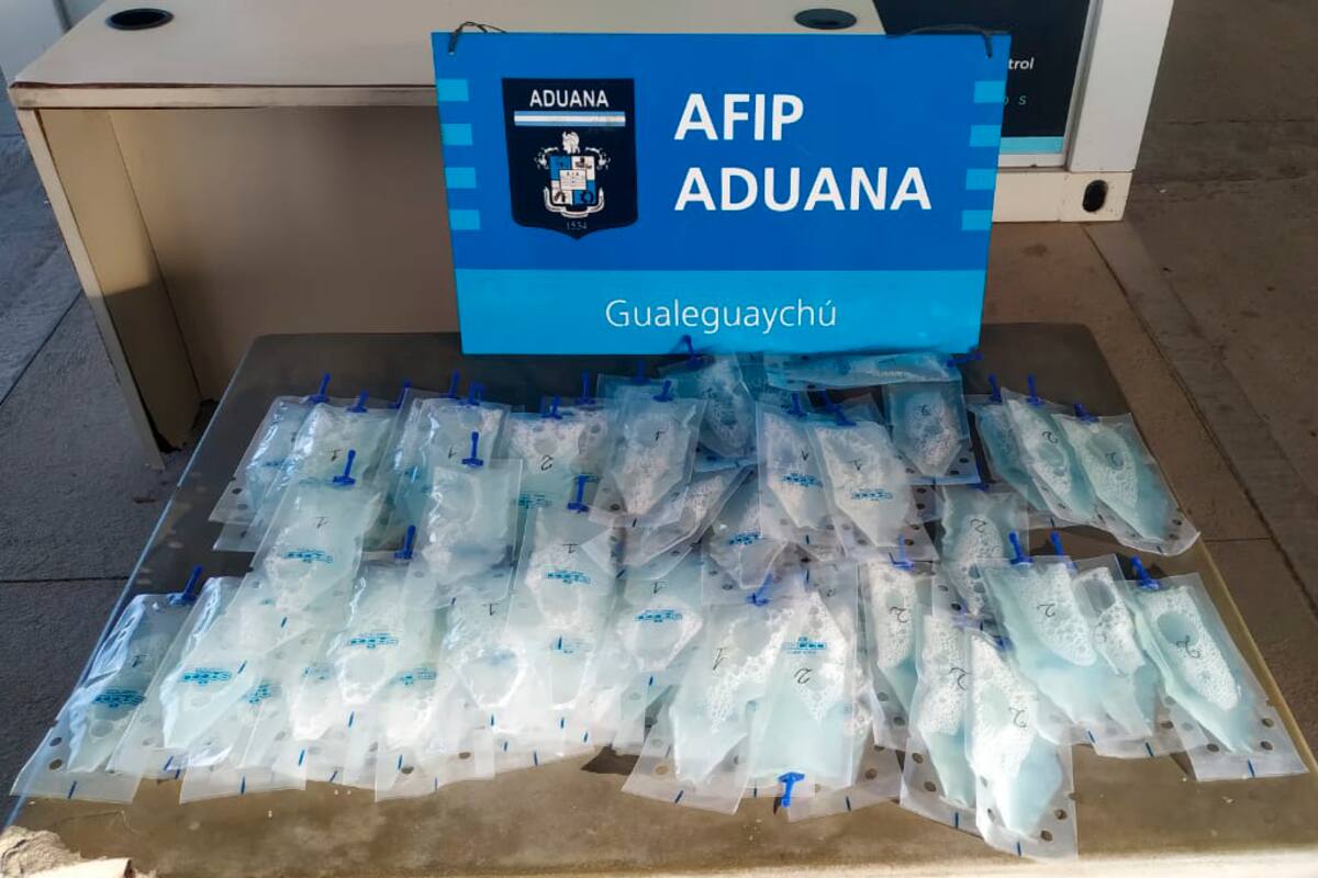 La mercadería fue secuestrada porque no es admitida por el régimen de equipaje ya que su exportación requiere el aval del Senasa