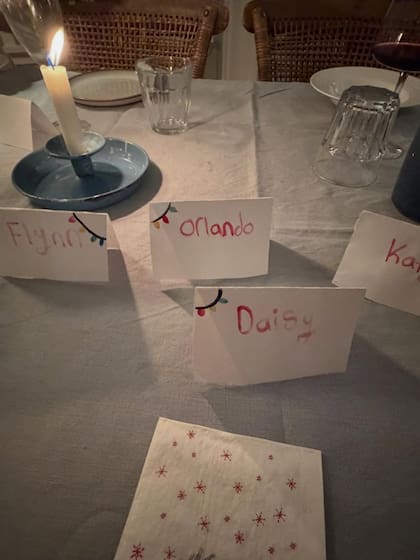 La mesa amigable de Katy Perry y Orlando Bloom (Posteo de @katyperry en Instagram)