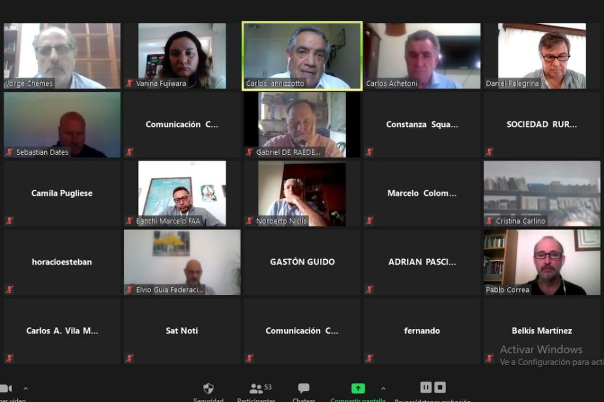 La Mesa de Enlace dio una conferencia virtual en la que hicieron una autocrítica sobre su gestión y apuntaron contra el Gobierno