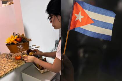 La migrante cubana adaptó su casa al cambio de estación, algo impensado en su país de origen