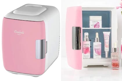La mini heladera porta cosméticos cuesta en internet entre $25.000 y $77.000, según su capacidad de almacenaje