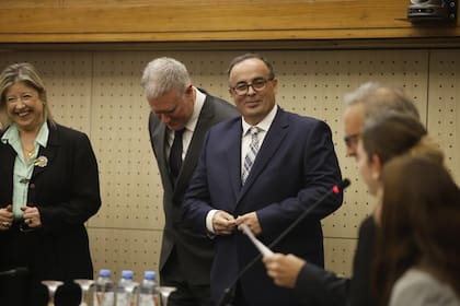 La ministra Alejandra Monteoliva, Pablo Yadarola y Pablo Bertuzzi