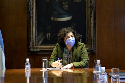 La ministra de salud, Carla Vizzotti.