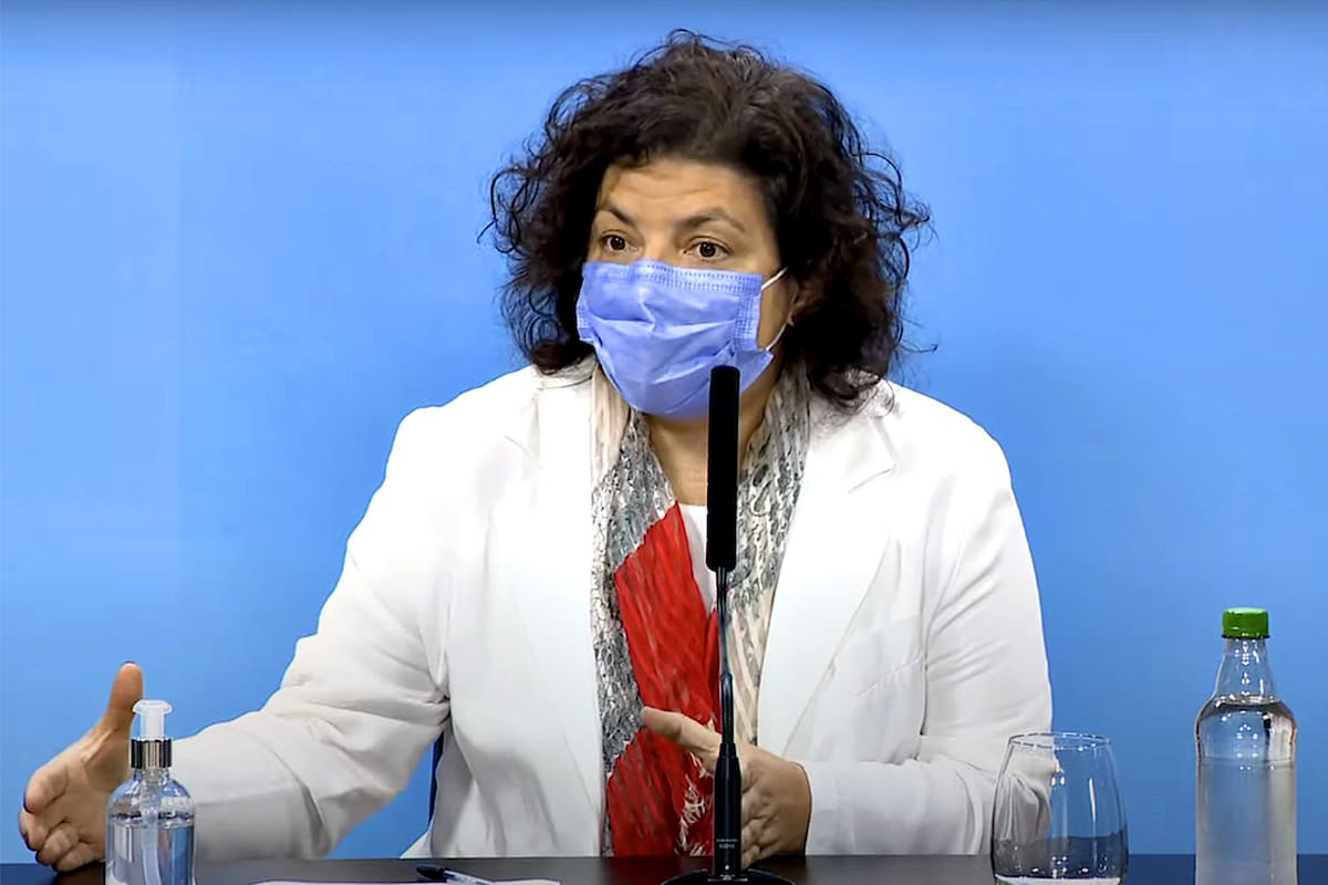 La ministra de Salud, Carla Vizzotti
