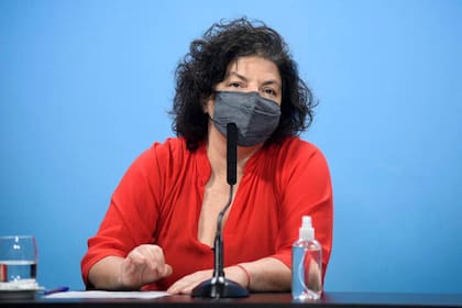 La ministra de salud, Carla Vizzotti