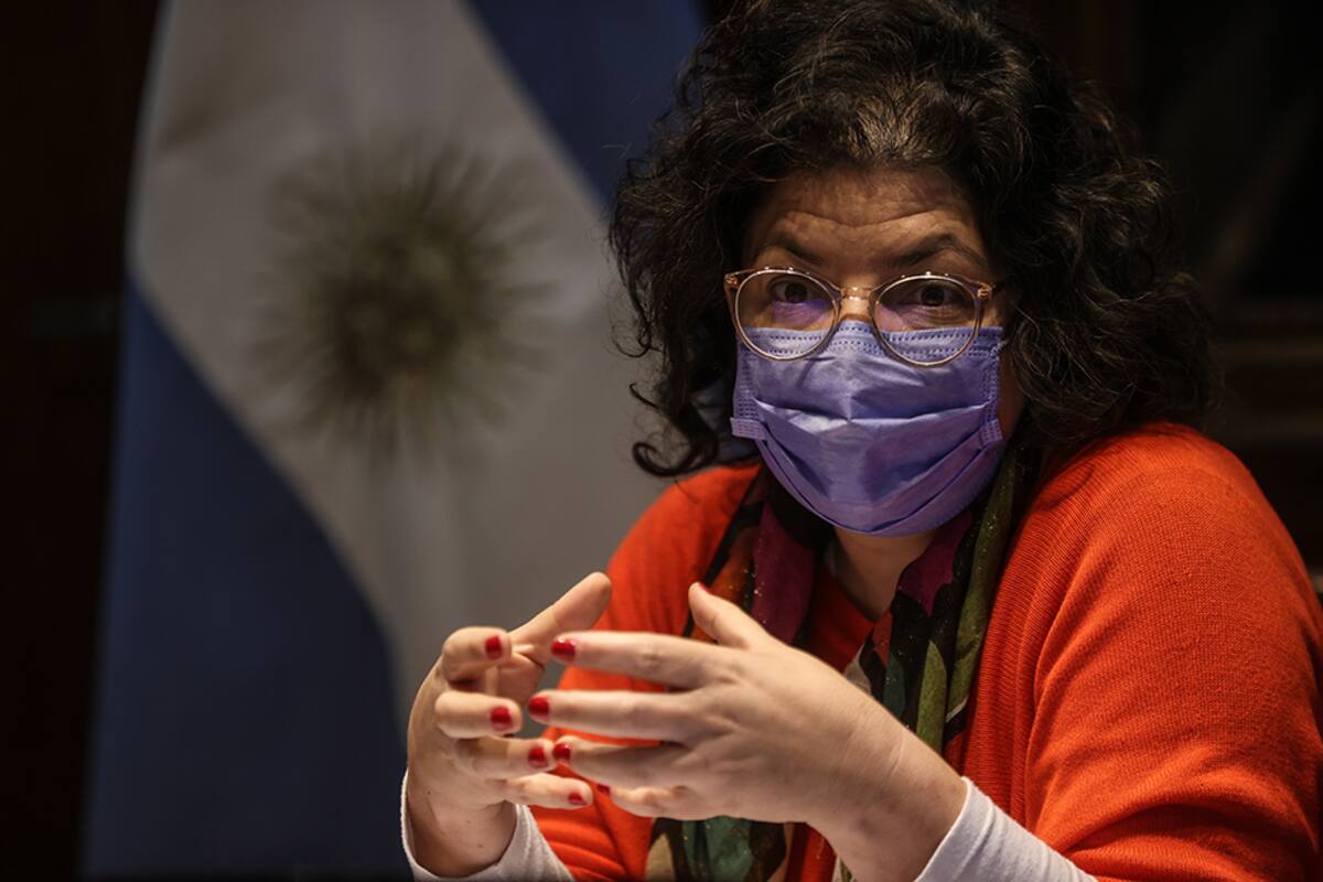 La ministra de Salud, Carla Vizzotti