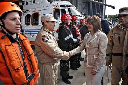 La ministra de Seguridad cuestionó las "marchas permanentes" en su visita a Mar del Plata