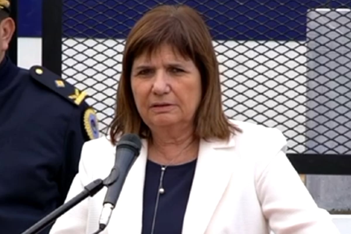 La ministra de Seguridad de la Nación, Patricia Bullrich