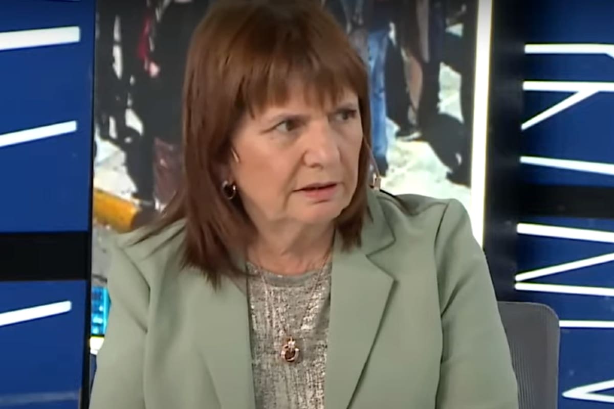 La ministra de Seguridad de la Nación, Patricia Bullrich, durante su paso por LN+