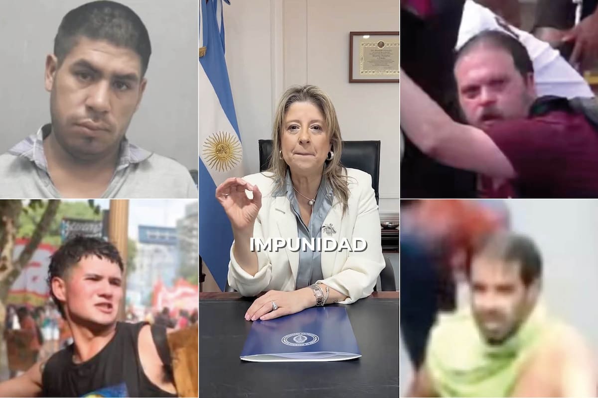 La ministra de Seguridad hizo un video en el que identificó a cuatro manifestantes que ocasionaron disturbios en el Congreso