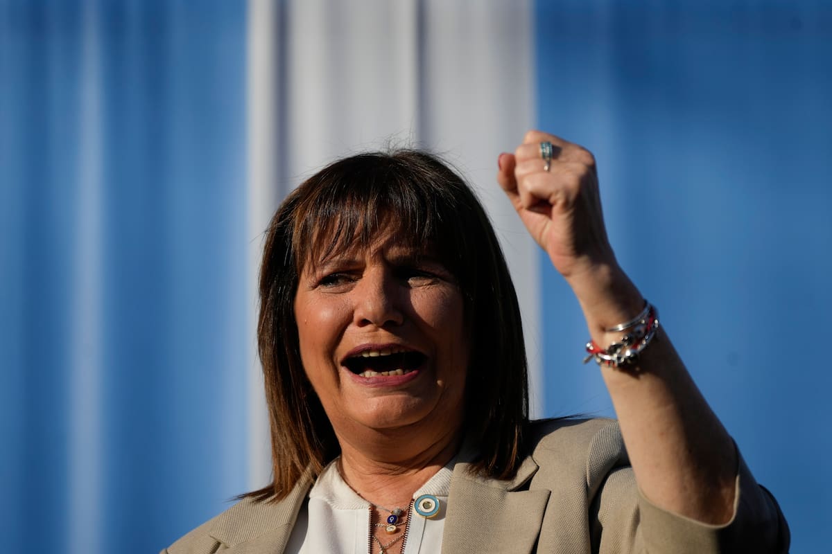 La ministra de Seguridad, Patricia Bullrich