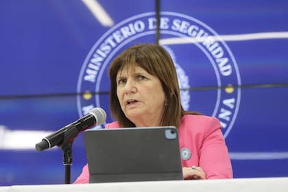 La ministra de Seguridad, Patricia Bullrich