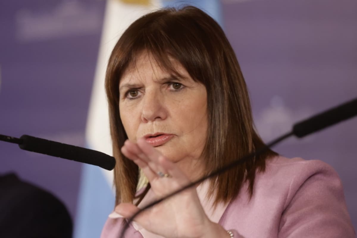 La ministra de Seguridad, Patricia Bullrich