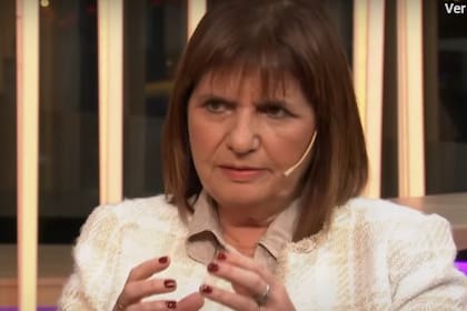 La ministra de Seguridad, Patricia Bullrich, entrevistada en TN